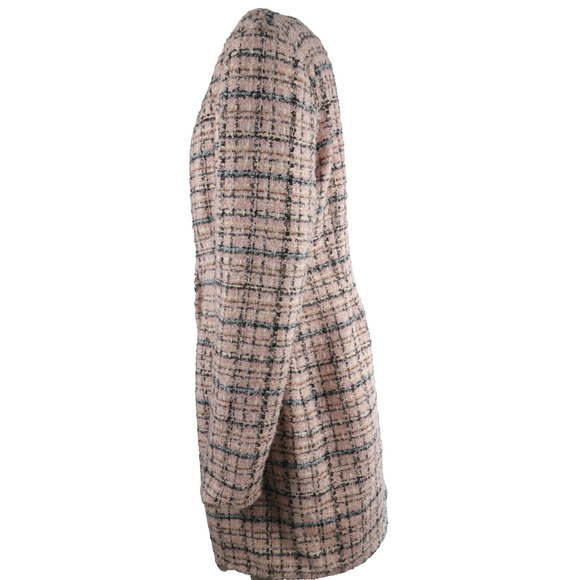 Lovers & Friends Kinsley Pink Tweed Mini Dress Long Sleeves Chic Women’s Size XL - Picture 7 of 10